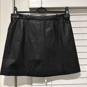 Jcrew faux leather mini skirt